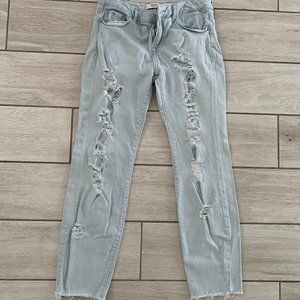 Ripped Light Wash Jeans